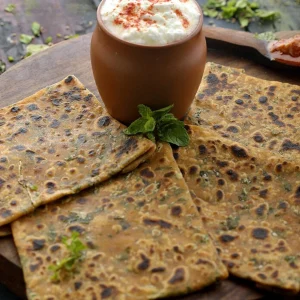 Pudina Parantha-2